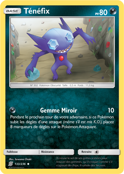 Carte Pokémon Peu commune Ténéfix 133/236 de la série Harmonie des Esprits