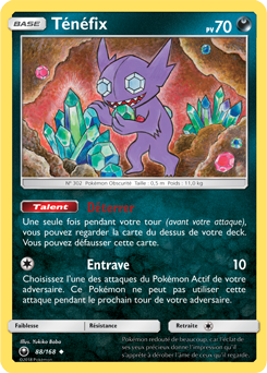 Carte Pokémon Ténéfix 88/168 de la série Tempête Céleste en vente au meilleur prix