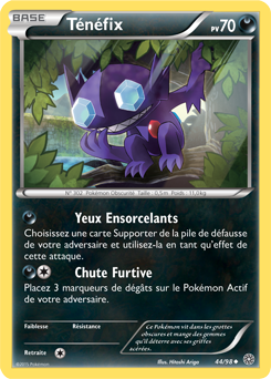 Carte Pokémon Peu commune Ténéfix 44/98 de la série Origines Antiques