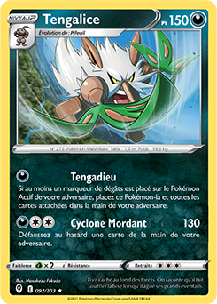 Carte Pokémon Tengalice 97/203 de la série Évolution Céleste en vente au meilleur prix