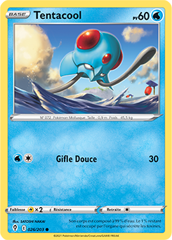 Carte Pokémon Communes Tentacool 26/203 de la série Évolution Céleste