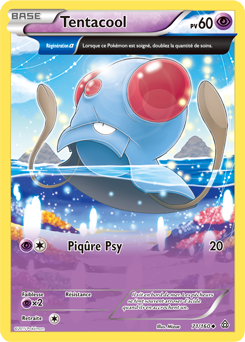 Carte Pokémon Peu commune Tentacool 71/160 de la série Primo Choc