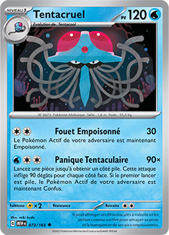 Carte Pokémon Tentacruel 73/165 de la série 151 en vente au meilleur prix