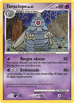 Carte Pokémon Peu commune Teraclope 34/100 de la série Tempête