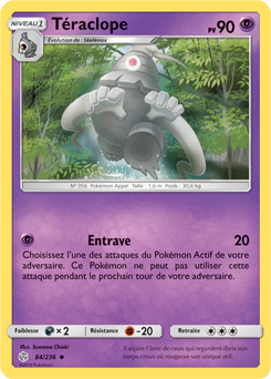 Carte Pokémon Téraclope 84/236 de la série Éclipse Cosmique en vente au meilleur prix