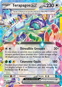 Carte Pokémon Terapagos ex 179/217 de la série Héros Transcendants en vente au meilleur prix