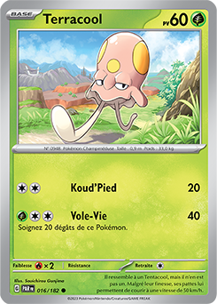 Carte Pokémon Communes Terracool 16/182 de la série Faille Paradoxe