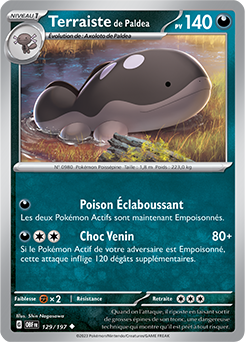 Carte Pokémon Terraiste de Paldea 129/197 de la série Flammes Obsidiennes en vente au meilleur prix
