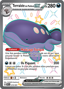 Carte Pokémon Terraiste de Paldea ex 219/91 de la série Destinées de Paldea en vente au meilleur prix