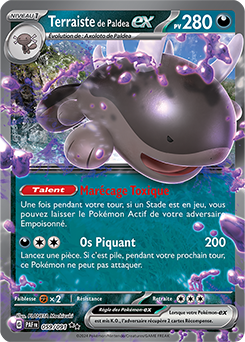 Carte Pokémon Terraiste de Paldea ex 59/91 de la série Destinées de Paldea en vente au meilleur prix