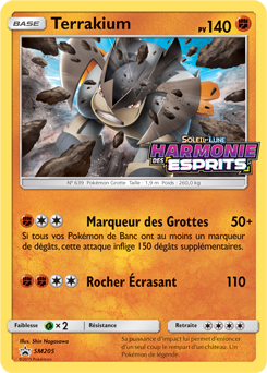 Carte Pokémon Promo Terrakium SM205 de la série Promos Soleil et Lune