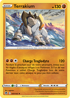 Carte Pokémon Terrakium 097/195 de la série Tempête Argentée en vente au meilleur prix
