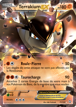 Carte Pokémon Pokémon EX Terrakium EX 71/124 de la série Dragons Éxaltés