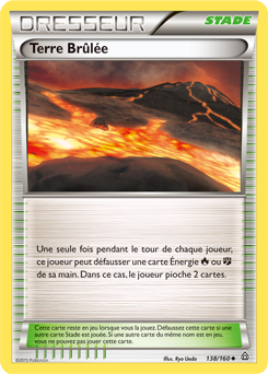 Carte Pokémon Peu commune Terre Brûlée 138/160 de la série Primo Choc