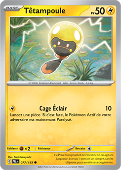 Carte Pokémon Têtampoule 077/193 de la série Évolutions à Paldea en vente au meilleur prix