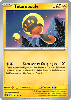 Carte Pokémon Têtampoule 76/197 de la série Flammes Obsidiennes en vente au meilleur prix