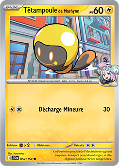 Carte Pokémon Communes Têtampoule de Mashynn 52/159 de la série Aventures Ensemble