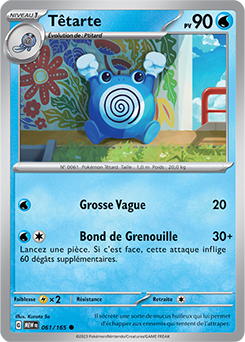 Carte Pokémon Têtarte 61/165 de la série 151 en vente au meilleur prix