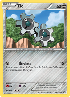 Carte Pokémon Tic 74/114 de la série Noir & Blanc en vente au meilleur prix