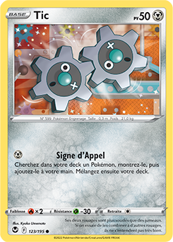 Carte Pokémon Tic 123/195 de la série Tempête Argentée en vente au meilleur prix