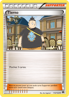 Carte Pokémon Peu commune Tierno 112/122 de la série Rupture Turbo