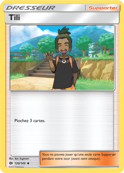 Carte Pokémon Tili 120/149 de la série Soleil & Lune en vente au meilleur prix