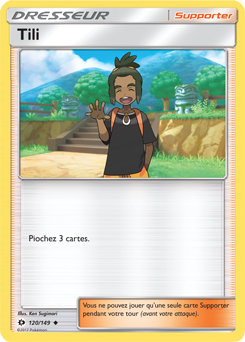 Carte Pokémon Peu commune Tili 120/149 de la série Soleil & Lune