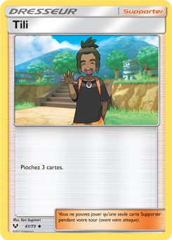 Carte Pokémon Peu commune Tili 61/73 de la série Légendes Brillantes