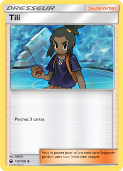 Carte Pokémon Peu commune Tili 132/168 de la série Tempête Céleste