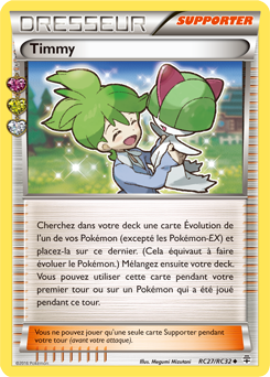 Carte Pokémon Peu commune Timmy RC27/RC32 de la série Générations