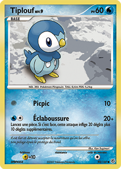 Carte Pokémon Commune Tiplouf 93/130 de la série Diamant & Perle