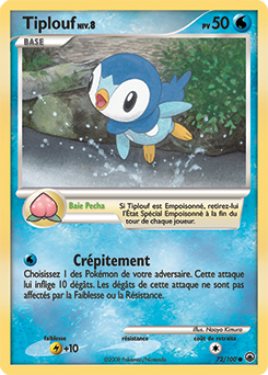 Carte Pokémon Tiplouf 72/100 de la série Aube Majestueuse en vente au meilleur prix