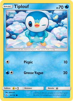 Carte Pokémon Tiplouf 32/156 de la série Ultra Prisme en vente au meilleur prix