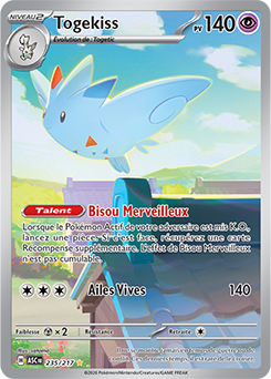 Carte Pokémon Togekiss 235/217 de la série Héros Transcendants en vente au meilleur prix