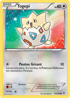 Carte Pokémon Togepi 110/149 de la série Frantières Franchies en vente au meilleur prix