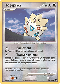Carte Pokémon Commune Togepi 88/106 de la série Duels au Sommet