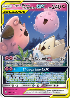 Carte Pokémon Togepi Mélo Toudoudou GX 143/236 de la série Éclipse Cosmique en vente au meilleur prix