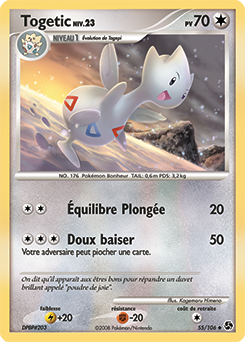 Carte Pokémon Peu commune Togetic 55/106 de la série Duels au Sommet