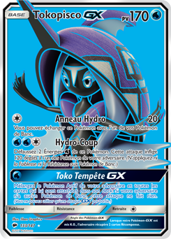 Carte Pokémon Pokémon Full Art Tokopisco GX 133/147 de la série Ombres Ardentes