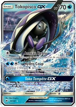 Carte Pokémon Tokopisco GX 39/147 de la série Ombres Ardentes en vente au meilleur prix