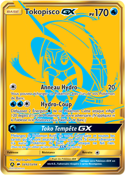 Carte Pokémon Pokémon Gx Gold Tokopisco GX SV92/SV94 de la série Destinées Occultes