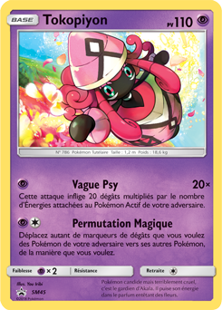 Carte Pokémon Promo Tokopiyon SM45 de la série Promos Soleil et Lune