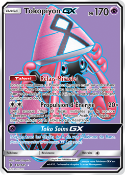 Carte Pokémon Tokopiyon GX 137/145 de la série Gardiens Ascendants en vente au meilleur prix
