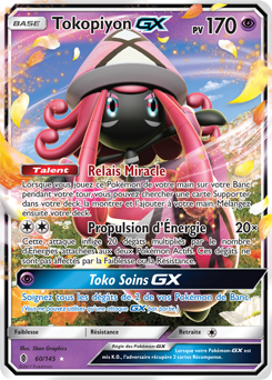Carte Pokémon Pokémon GX Tokopiyon GX 60/145 de la série Gardiens Ascendants