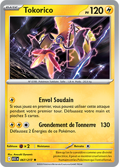 Carte Pokémon Tokorico 67/217 de la série Héros Transcendants en vente au meilleur prix