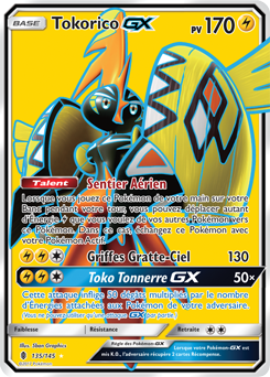 Carte Pokémon Tokorico GX 135/145 de la série Gardiens Ascendants en vente au meilleur prix