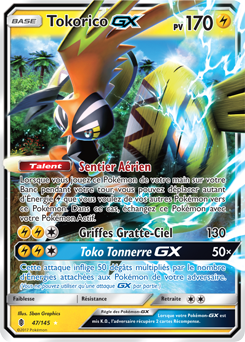 Carte Pokémon Pokémon GX Tokorico GX 47/145 de la série Gardiens Ascendants