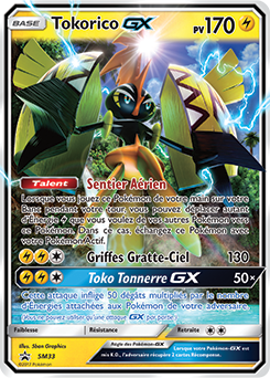 Carte Pokémon Promo Tokorico GX SM33 de la série Promos Soleil et Lune