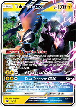 Carte Pokémon Promo Tokorico GX SM50 de la série Promos Soleil et Lune