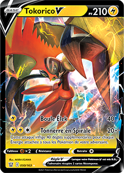 Carte Pokémon Tokorico V 50/163 de la série Styles de Combat en vente au meilleur prix